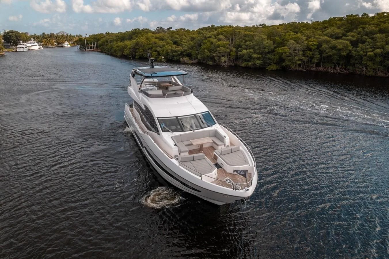 a boat on the water aboard 76 YACHT Yacht for Sale