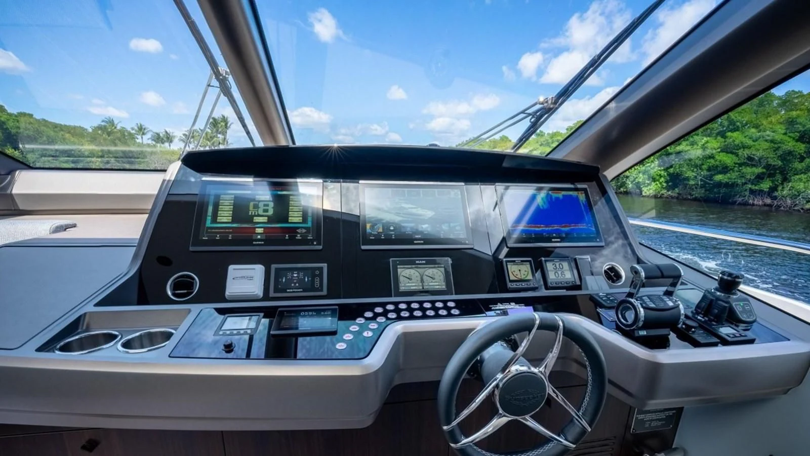 the front of a car aboard 76 YACHT Yacht for Sale