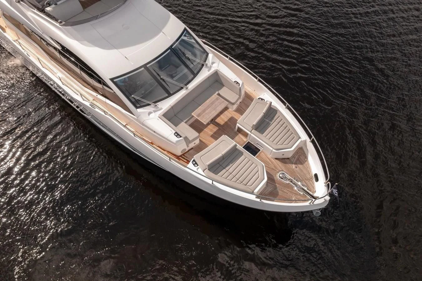 a car on the water aboard 76 YACHT Yacht for Sale