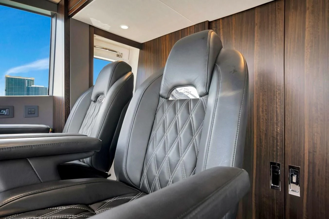 seats in a vehicle aboard 76 YACHT Yacht for Sale