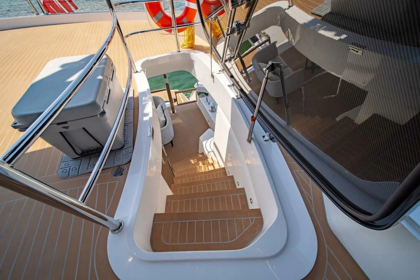 a set of seats in a stadium aboard 76 YACHT Yacht for Sale