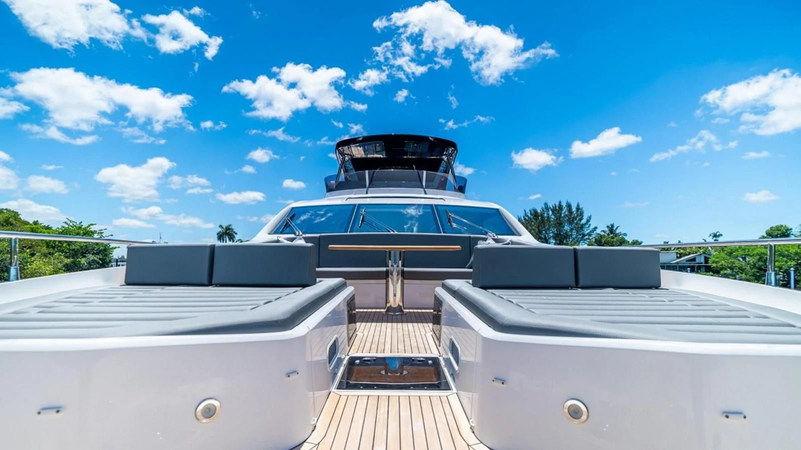 a car on a roof aboard 76 YACHT Yacht for Sale