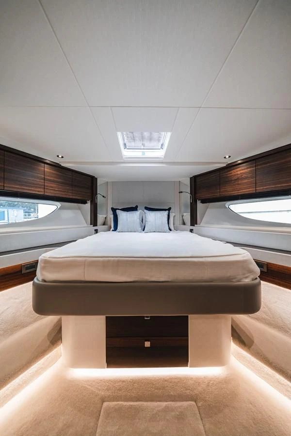 a bed in a room aboard 76 YACHT Yacht for Sale