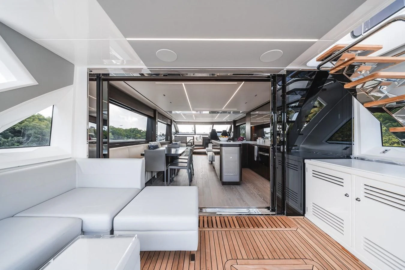 inside of a vehicle aboard 76 YACHT Yacht for Sale