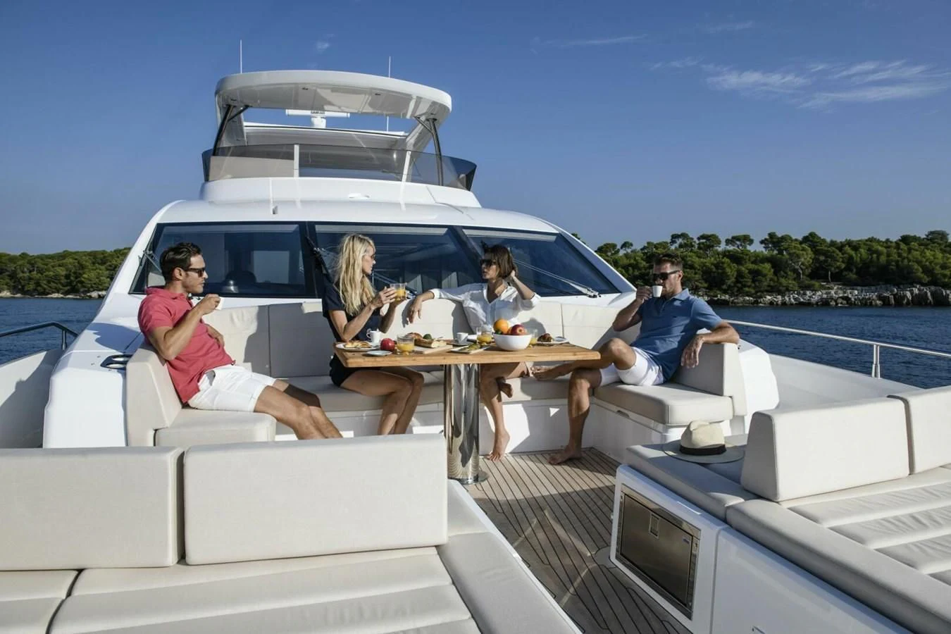 a group of people on a boat aboard 76 YACHT Yacht for Sale