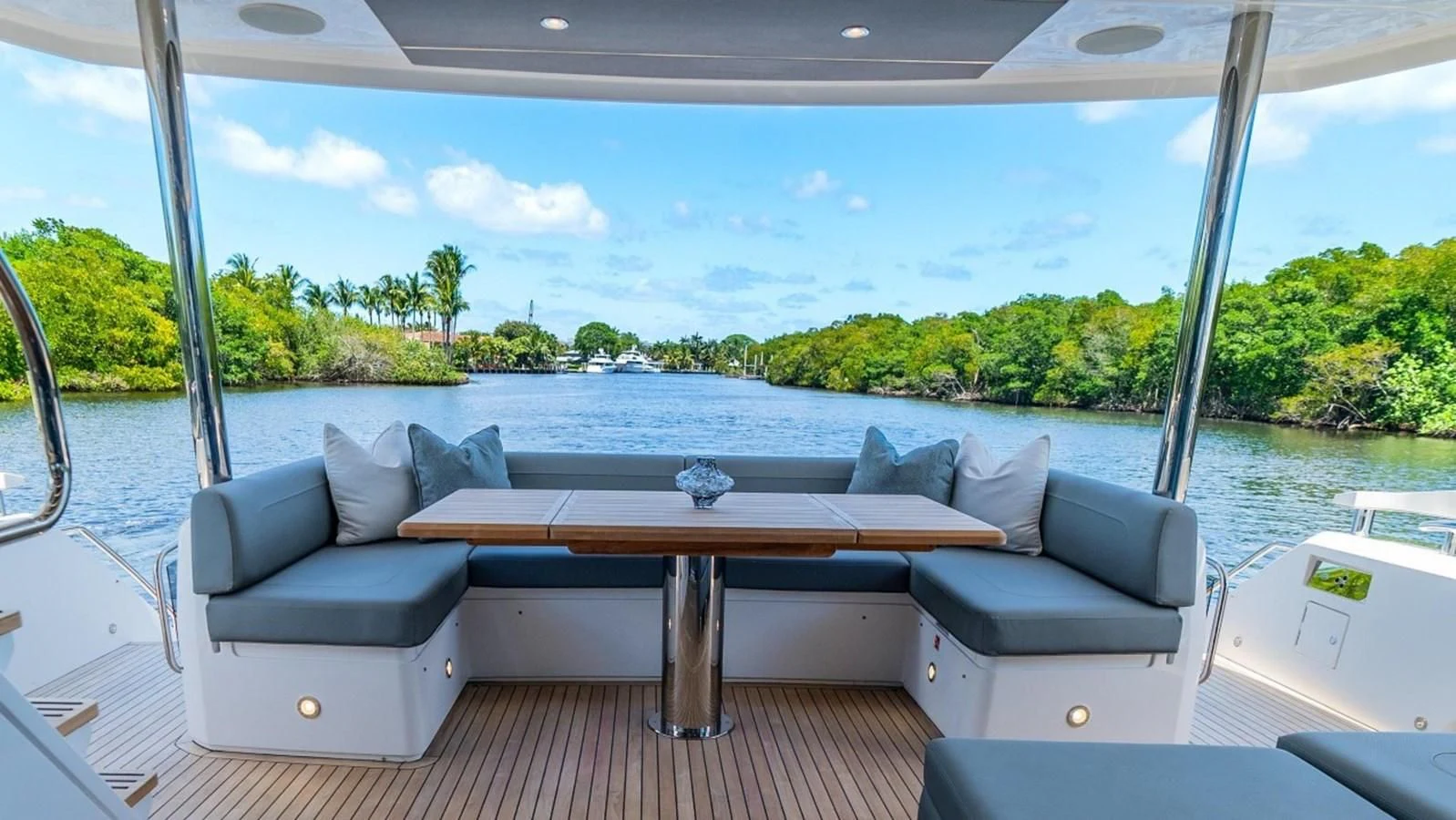 a table on a boat aboard 76 YACHT Yacht for Sale