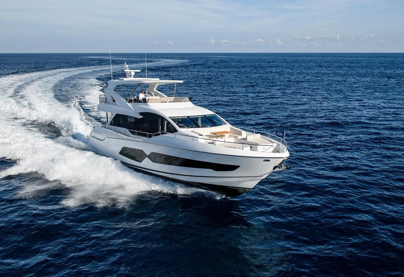 a white yacht on the water aboard 76 YACHT Yacht for Sale