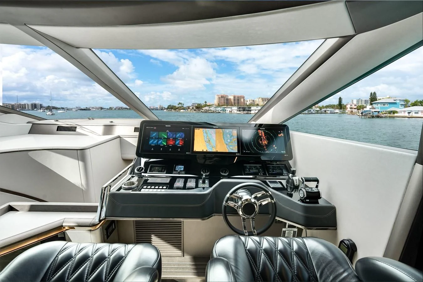 inside of a car aboard 76 YACHT Yacht for Sale