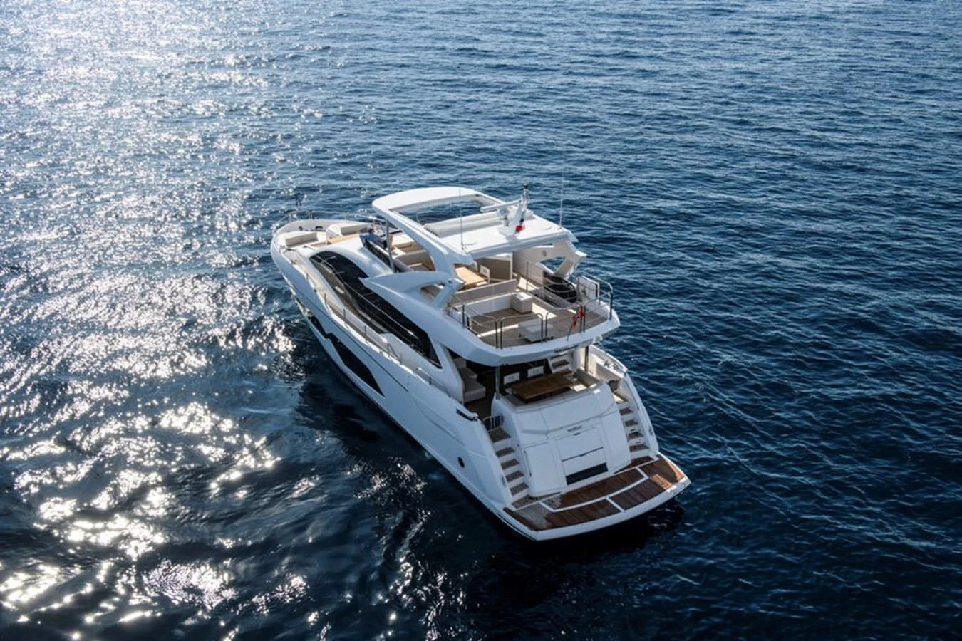 a boat in the water aboard 76 YACHT Yacht for Sale