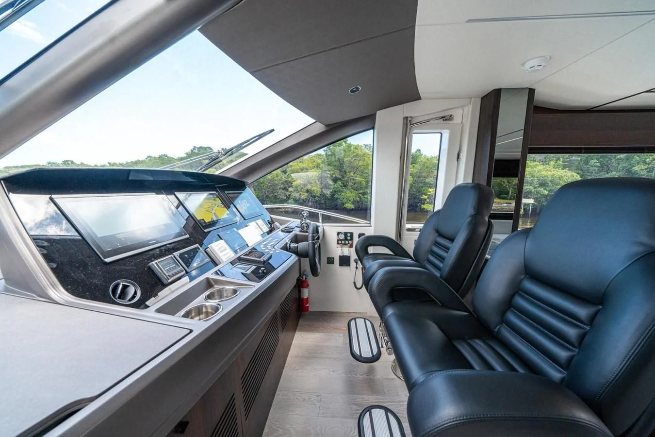 inside of a car aboard 76 YACHT Yacht for Sale