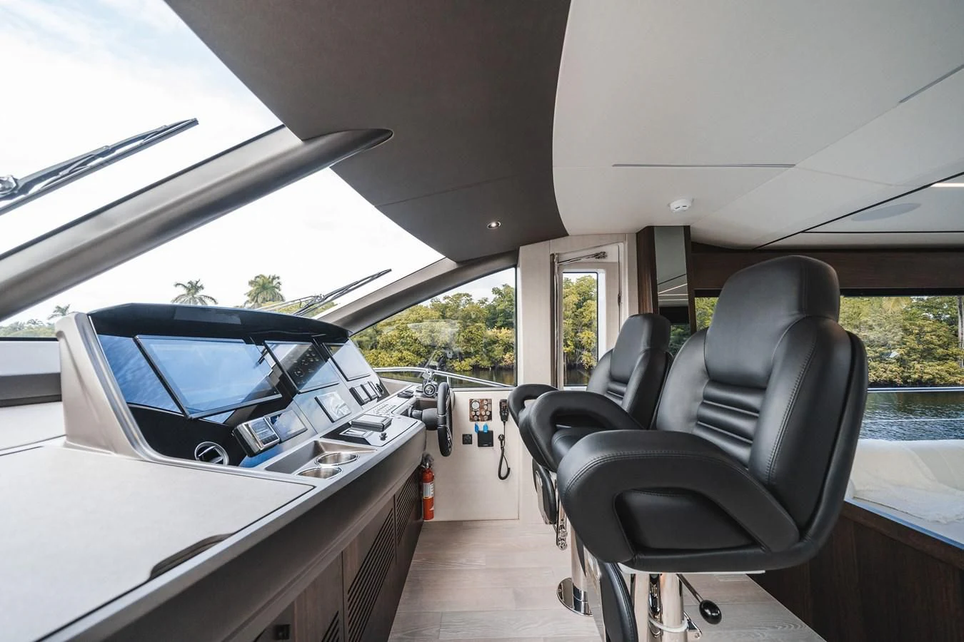 inside of a car aboard 76 YACHT Yacht for Sale