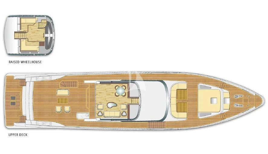 diagram aboard ONEWORLD Yacht for Sale