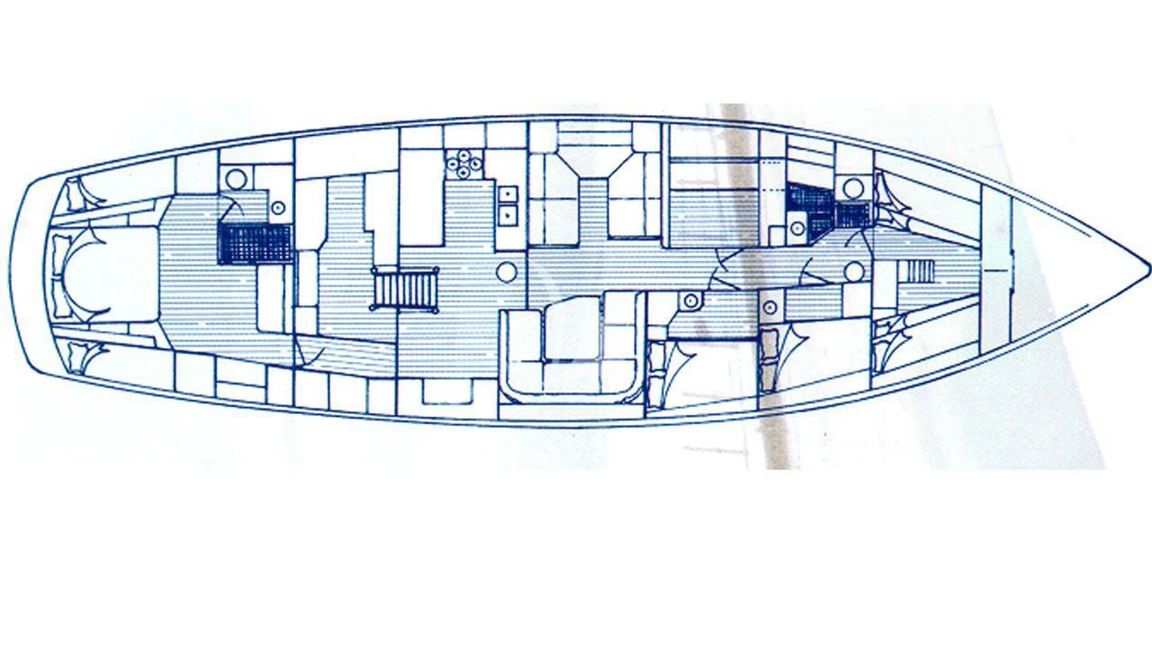 engineering drawing aboard TREE OF LIFE Yacht for Sale