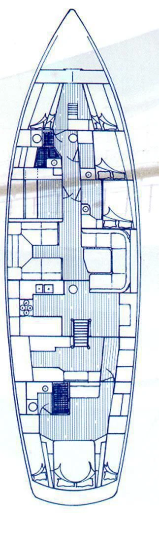 diagram, engineering drawing aboard TREE OF LIFE Yacht for Sale