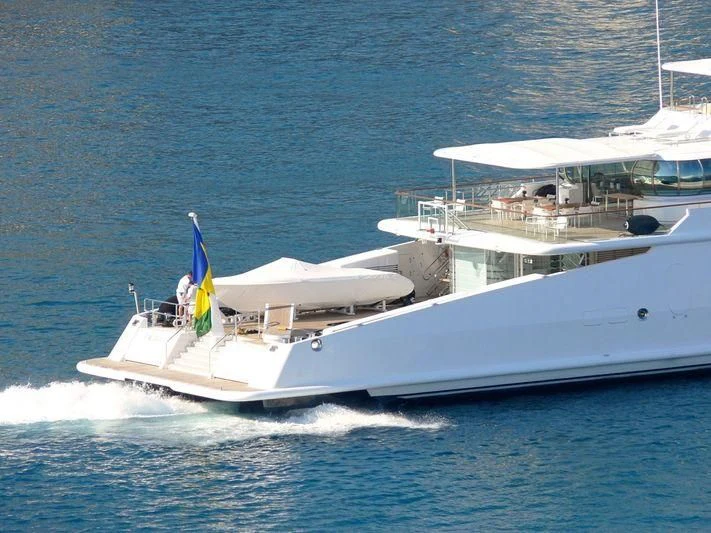 a boat on the water aboard ZEUS Yacht for Sale