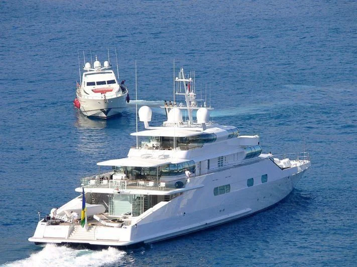 a couple of boats in the water aboard ZEUS Yacht for Sale