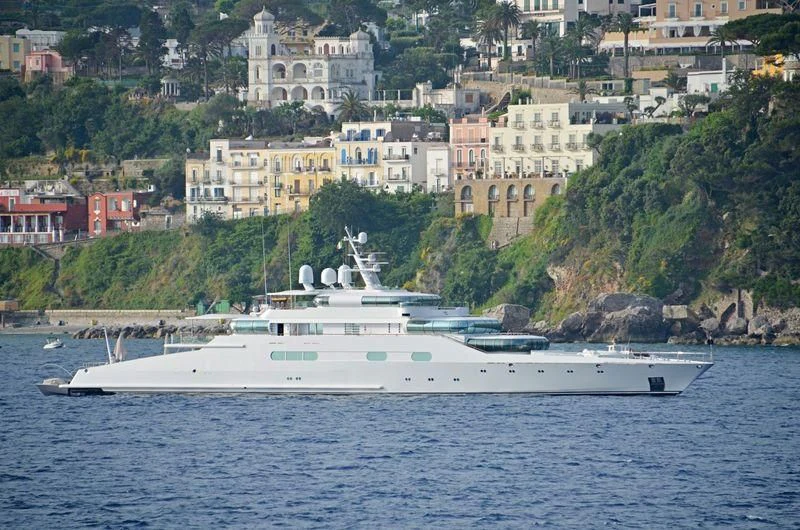 a boat on the water aboard ZEUS Yacht for Sale