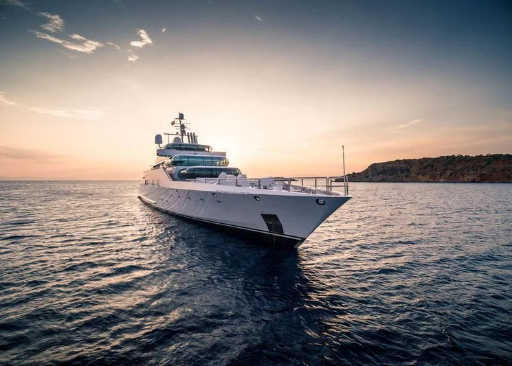 a boat in the water aboard ZEUS Yacht for Sale