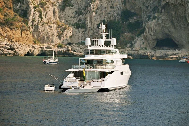 a boat on the water aboard ZEUS Yacht for Sale