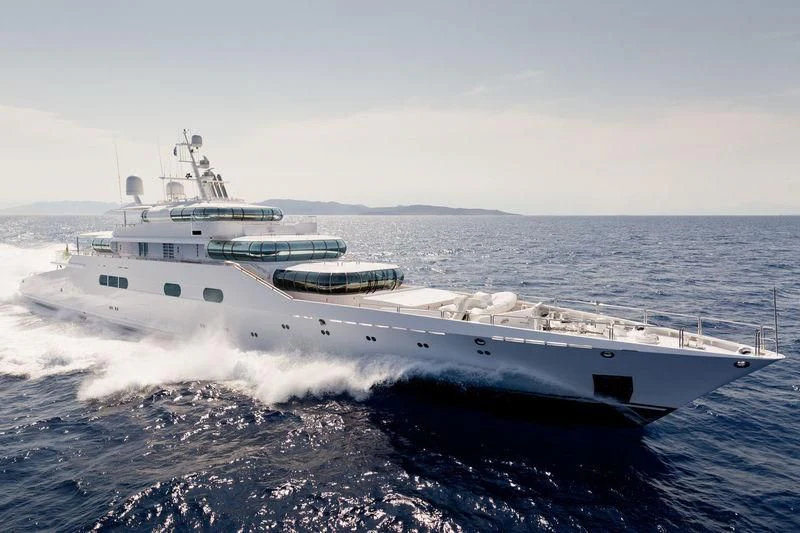 a ship on the water aboard ZEUS Yacht for Sale