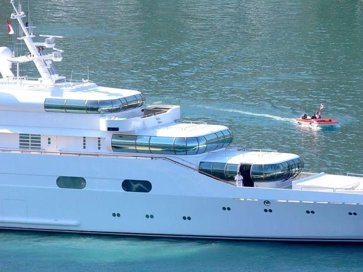 a group of people in a boat aboard ZEUS Yacht for Sale