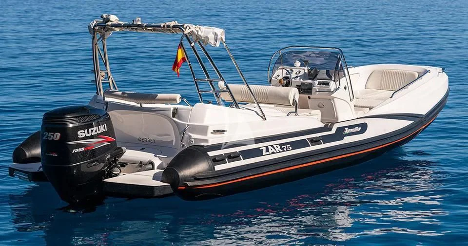 a boat on the water aboard BEYOND Yacht for Charter