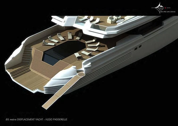 a model of a space ship aboard MARCO YACHTS 231 Yacht for Sale