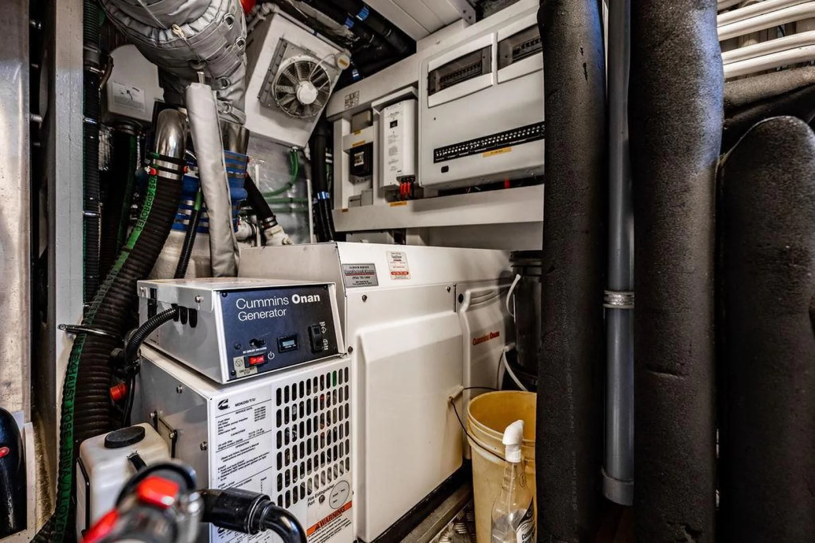 a machine with wires aboard RAPALLO V Yacht for Sale