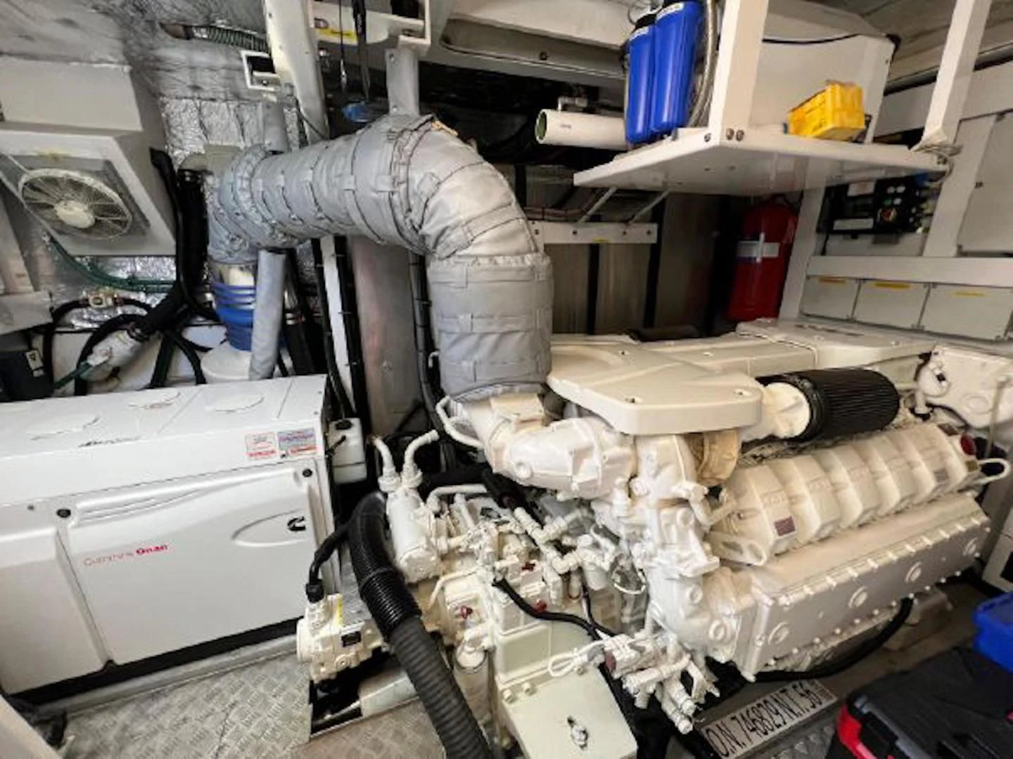 a machine with a large piece of equipment in it aboard RAPALLO V Yacht for Sale