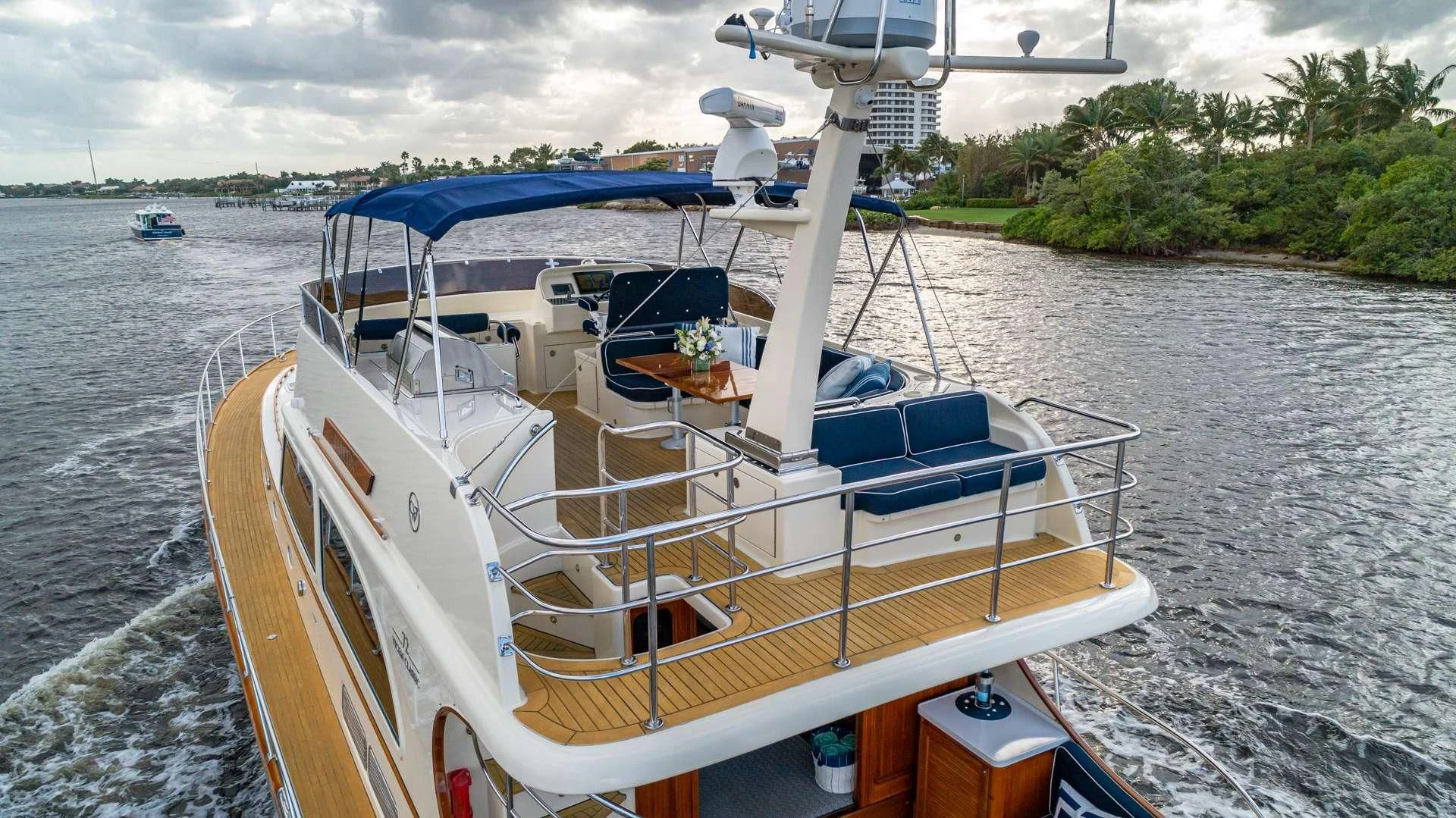 a boat on the water aboard FALCON Yacht for Sale