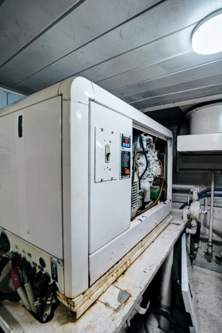 a large white machine aboard EL FARAON Yacht for Sale