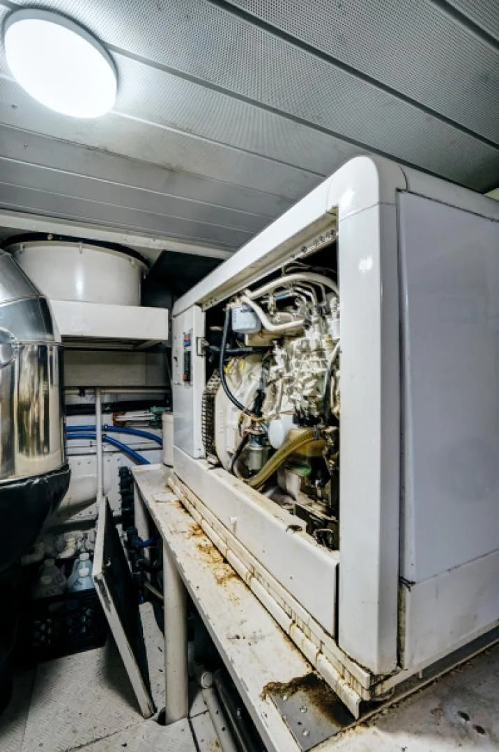a machine in a factory aboard EL FARAON Yacht for Sale
