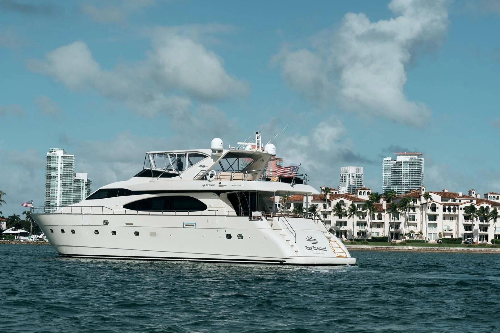 a large white boat in the water aboard EL FARAON Yacht for Sale