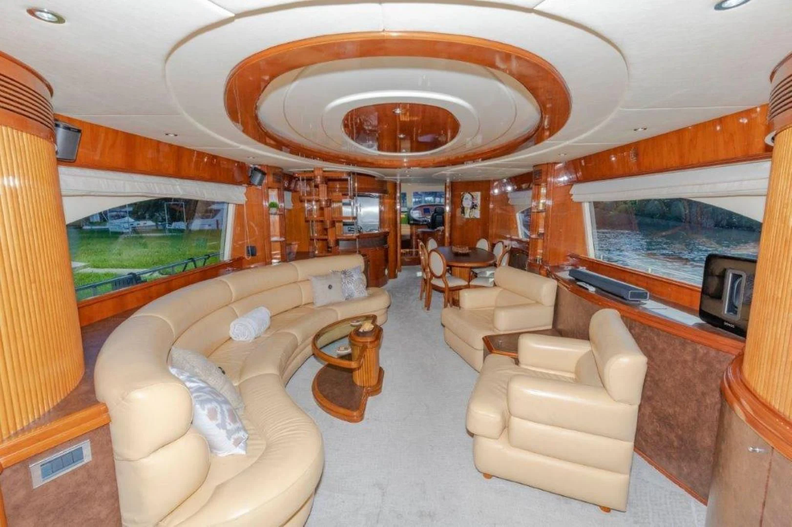 inside of a train aboard EL FARAON Yacht for Sale
