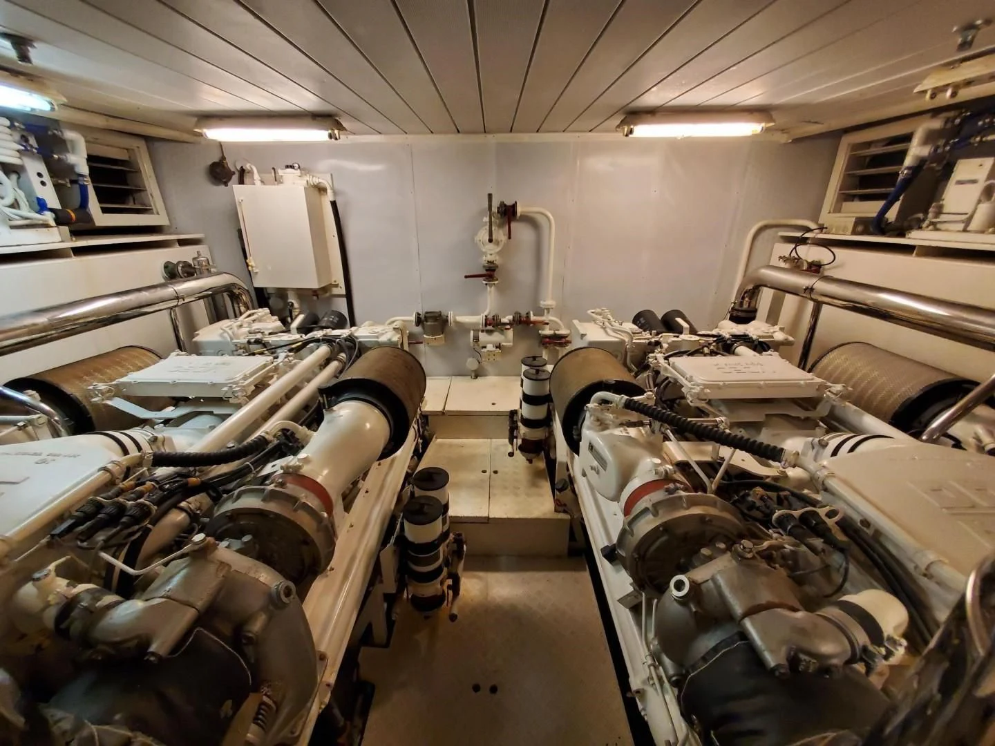 a room full of military vehicles aboard EL FARAON Yacht for Sale