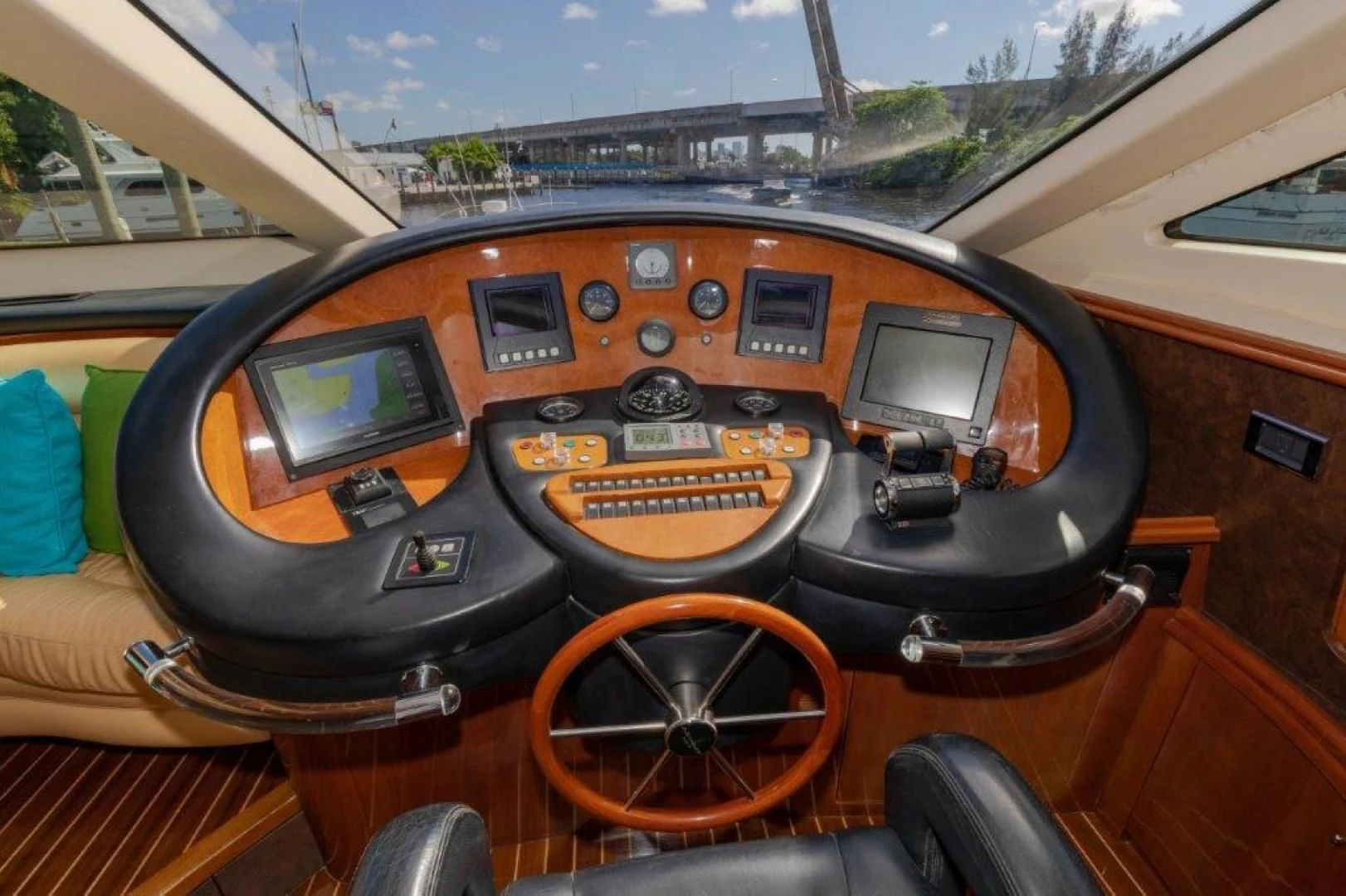 the inside of a car aboard EL FARAON Yacht for Sale