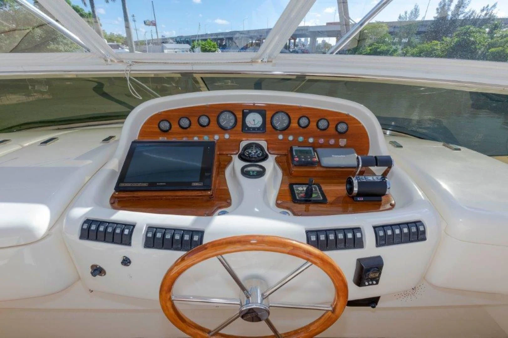 the front of a car aboard EL FARAON Yacht for Sale