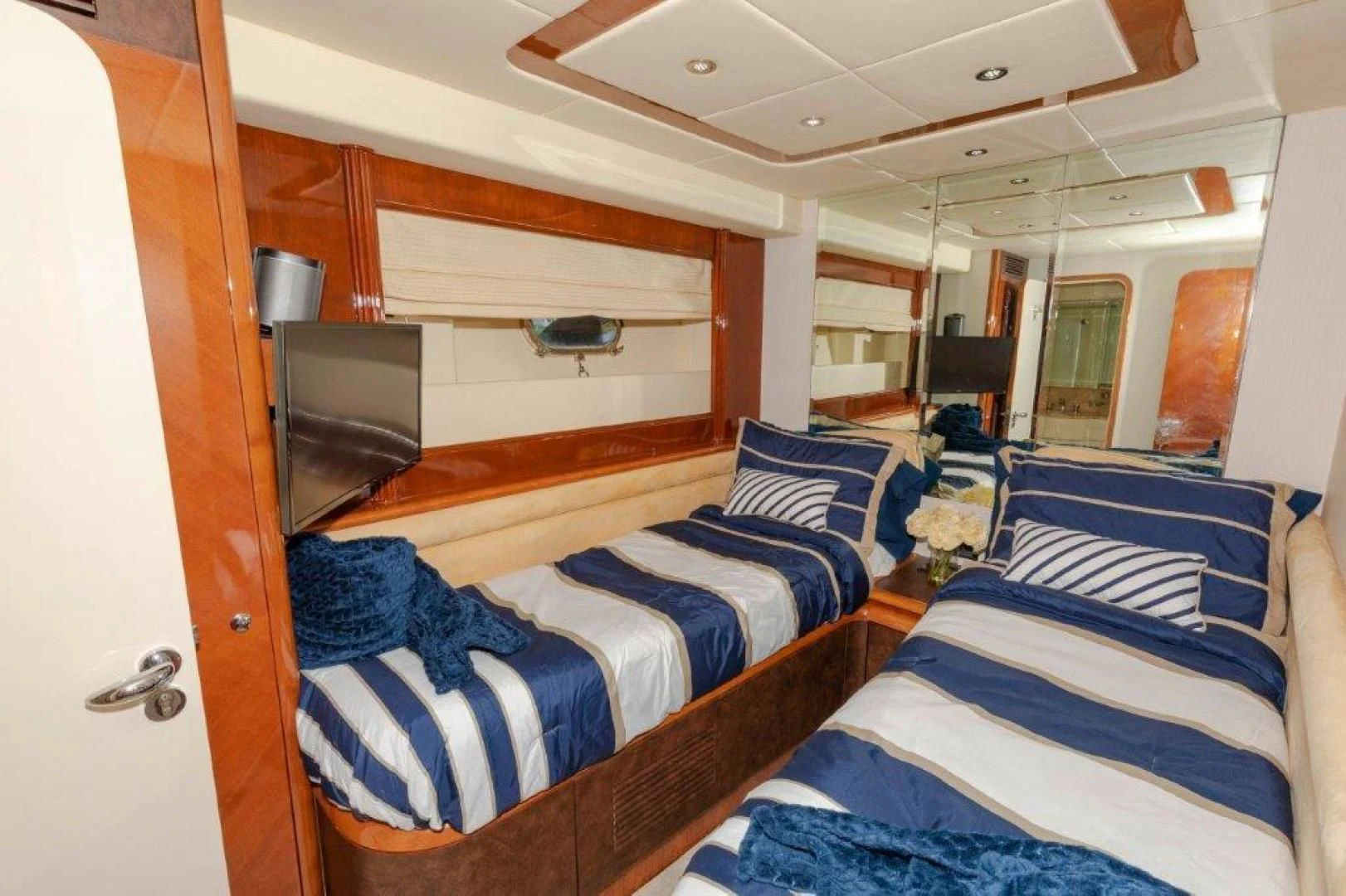 a room with bunk beds aboard EL FARAON Yacht for Sale