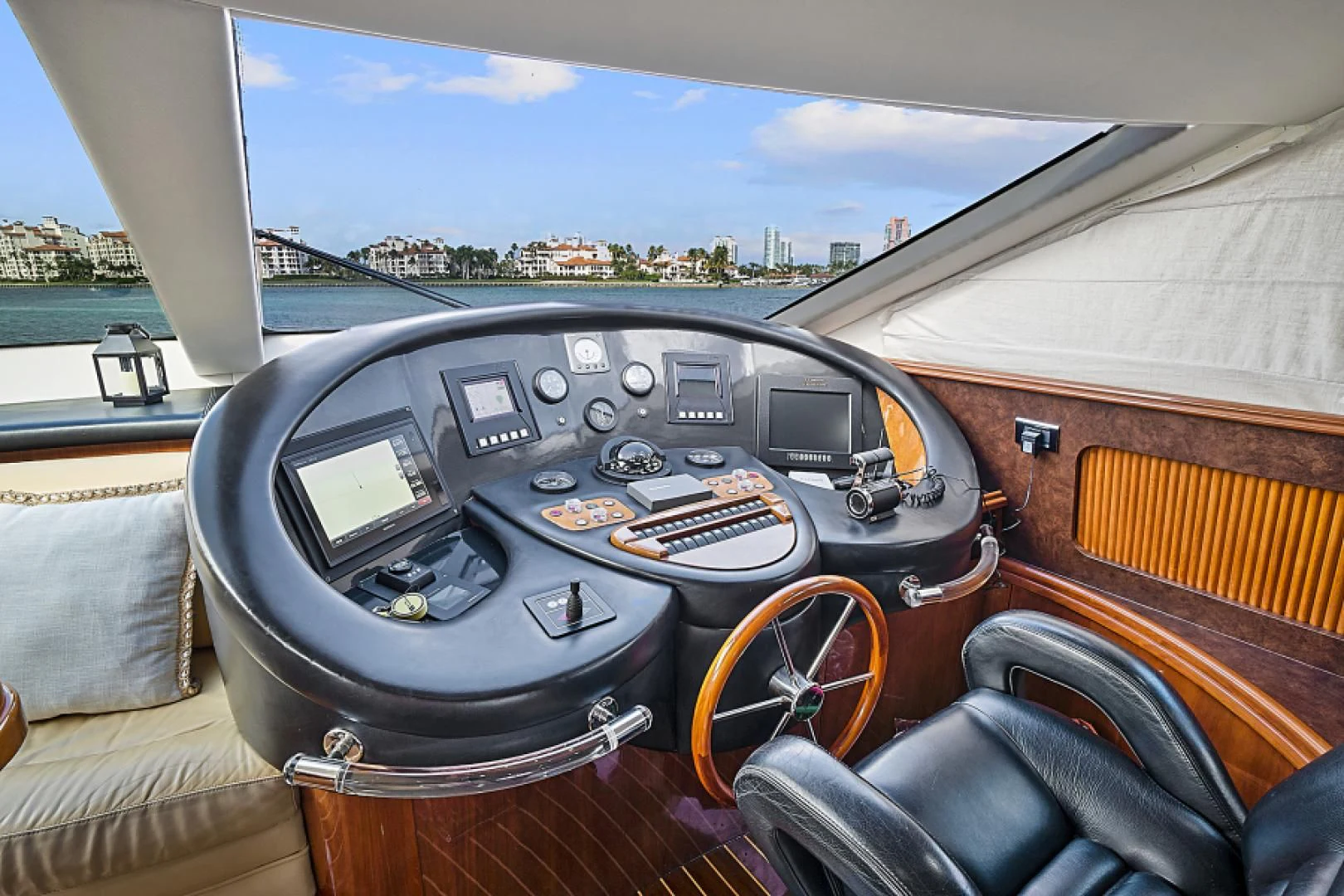 the interior of a car aboard EL FARAON Yacht for Sale