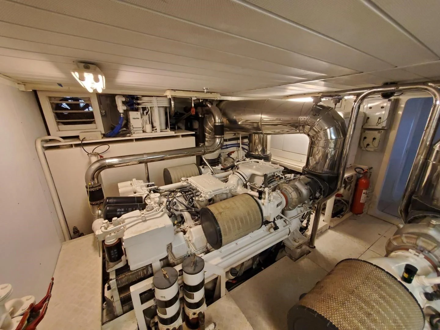 a room with a bunch of luggage aboard EL FARAON Yacht for Sale