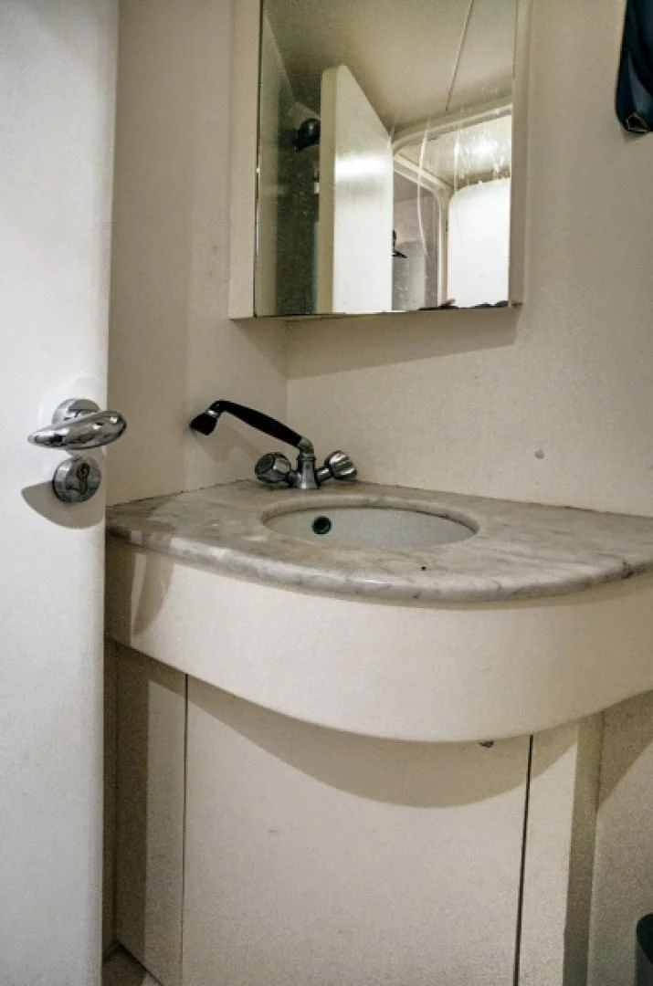 a sink in a bathroom aboard EL FARAON Yacht for Sale
