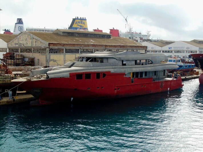 a boat in the water aboard THINGY Yacht for Sale
