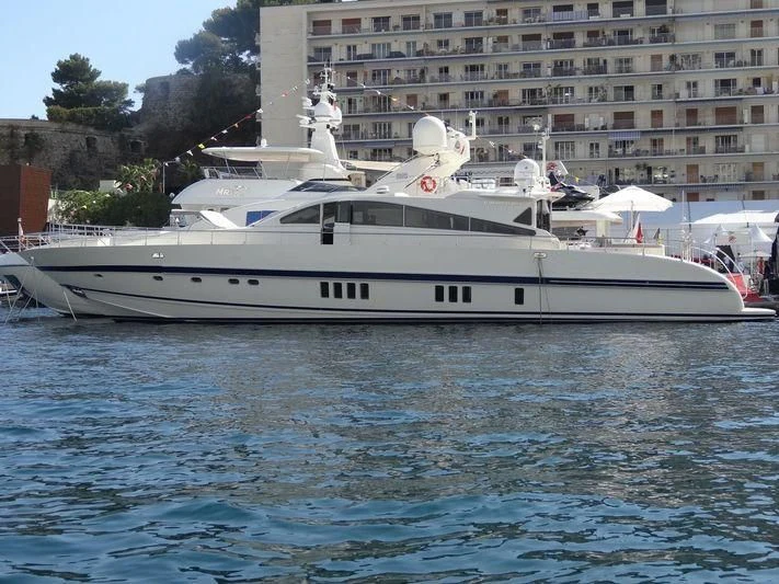 a boat in the water aboard THE OFFICE Yacht for Sale