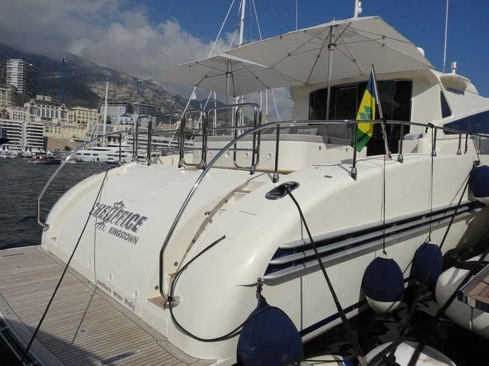 a boat on the water aboard THE OFFICE Yacht for Sale