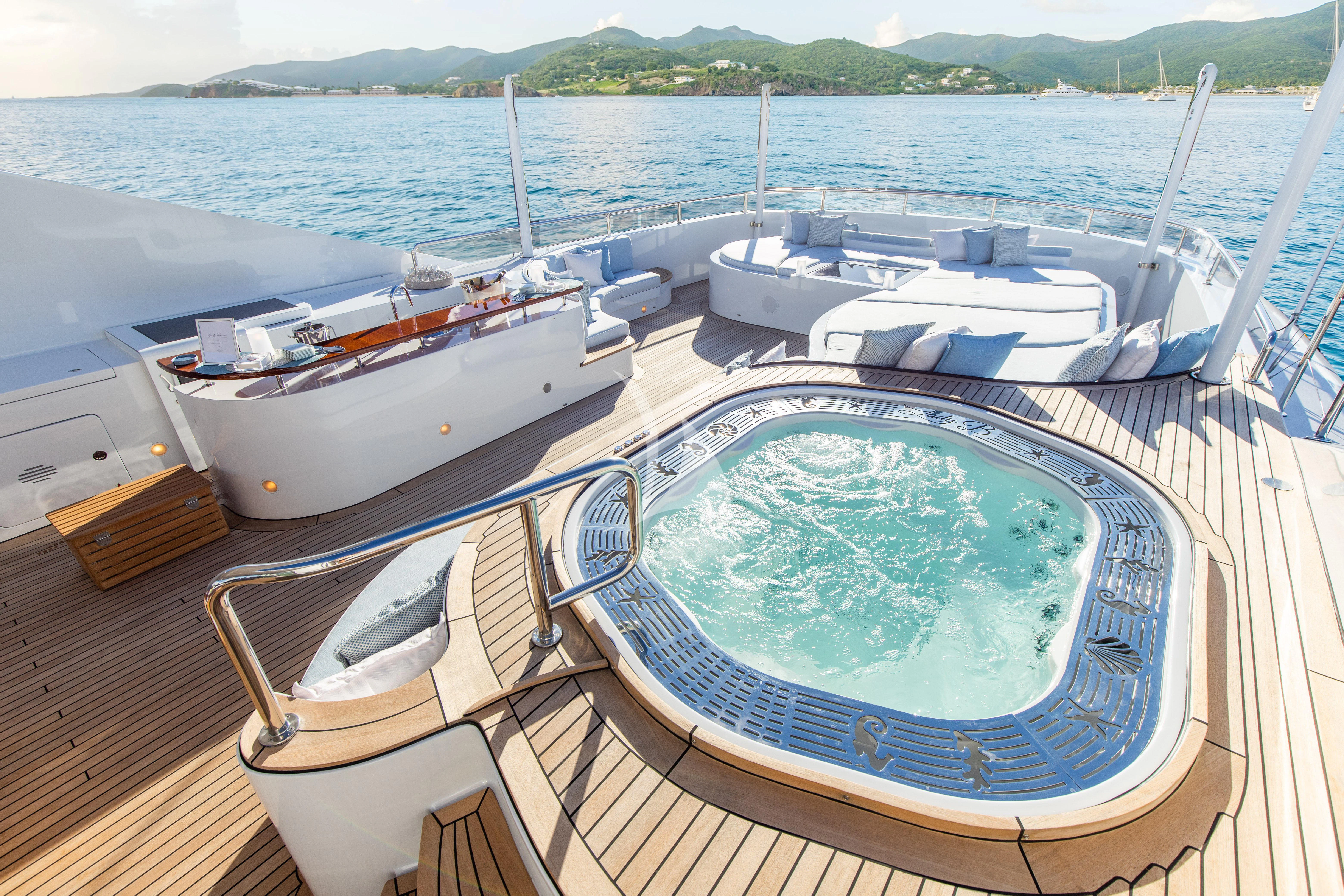 a boat on the water aboard LADY B Yacht for Charter