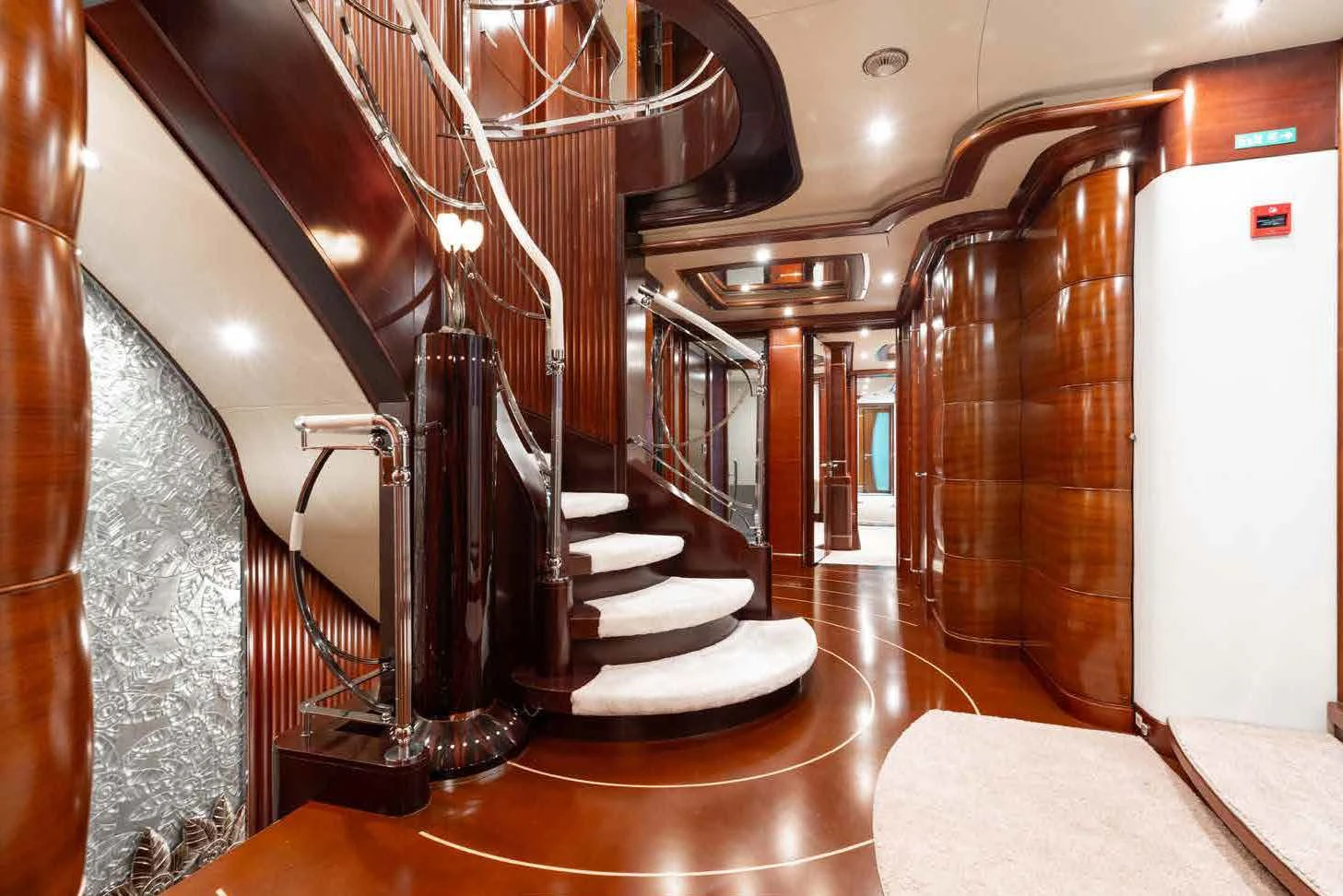 a machine on the counter aboard LADY B Yacht for Charter