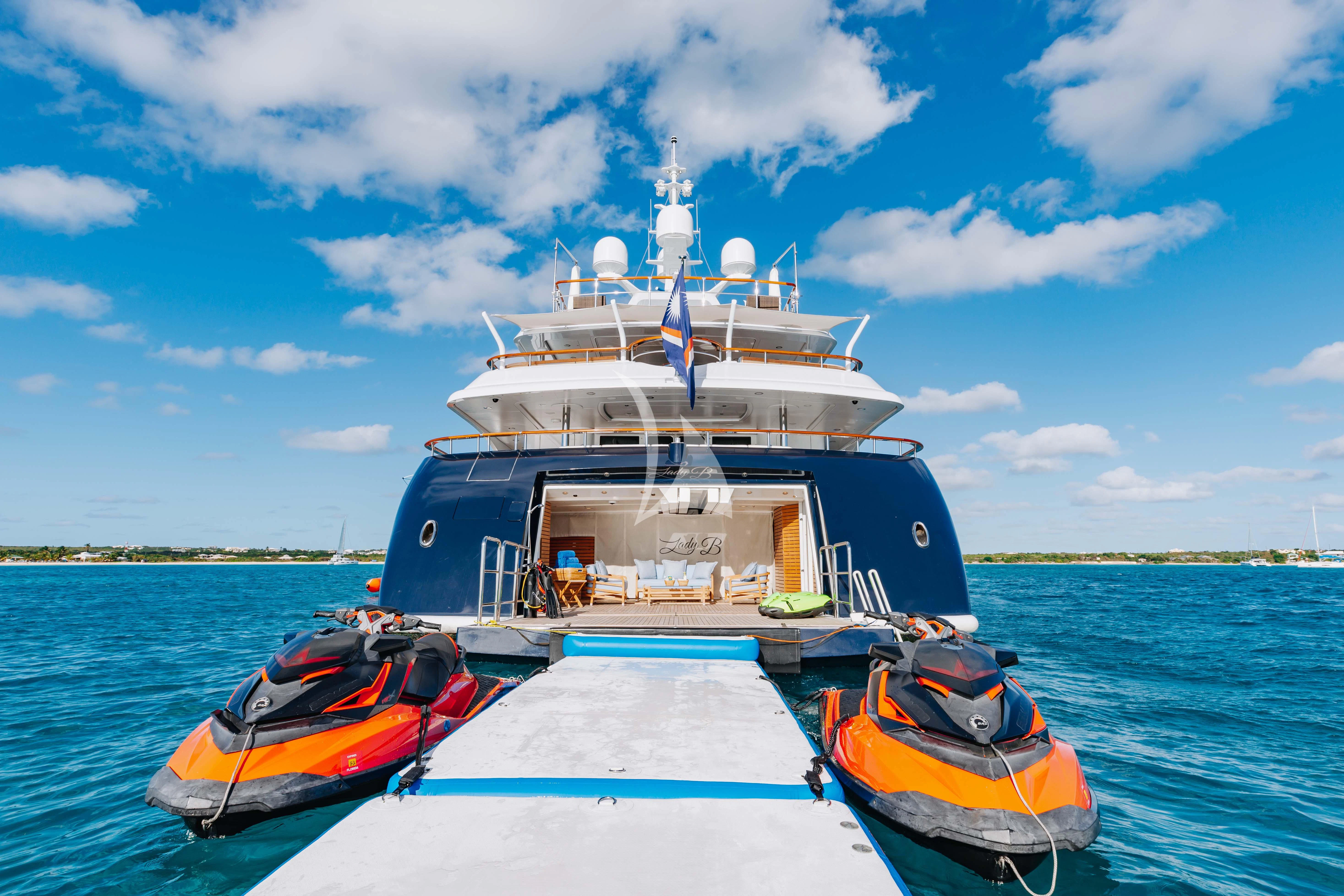 a boat on the water aboard LADY B Yacht for Charter