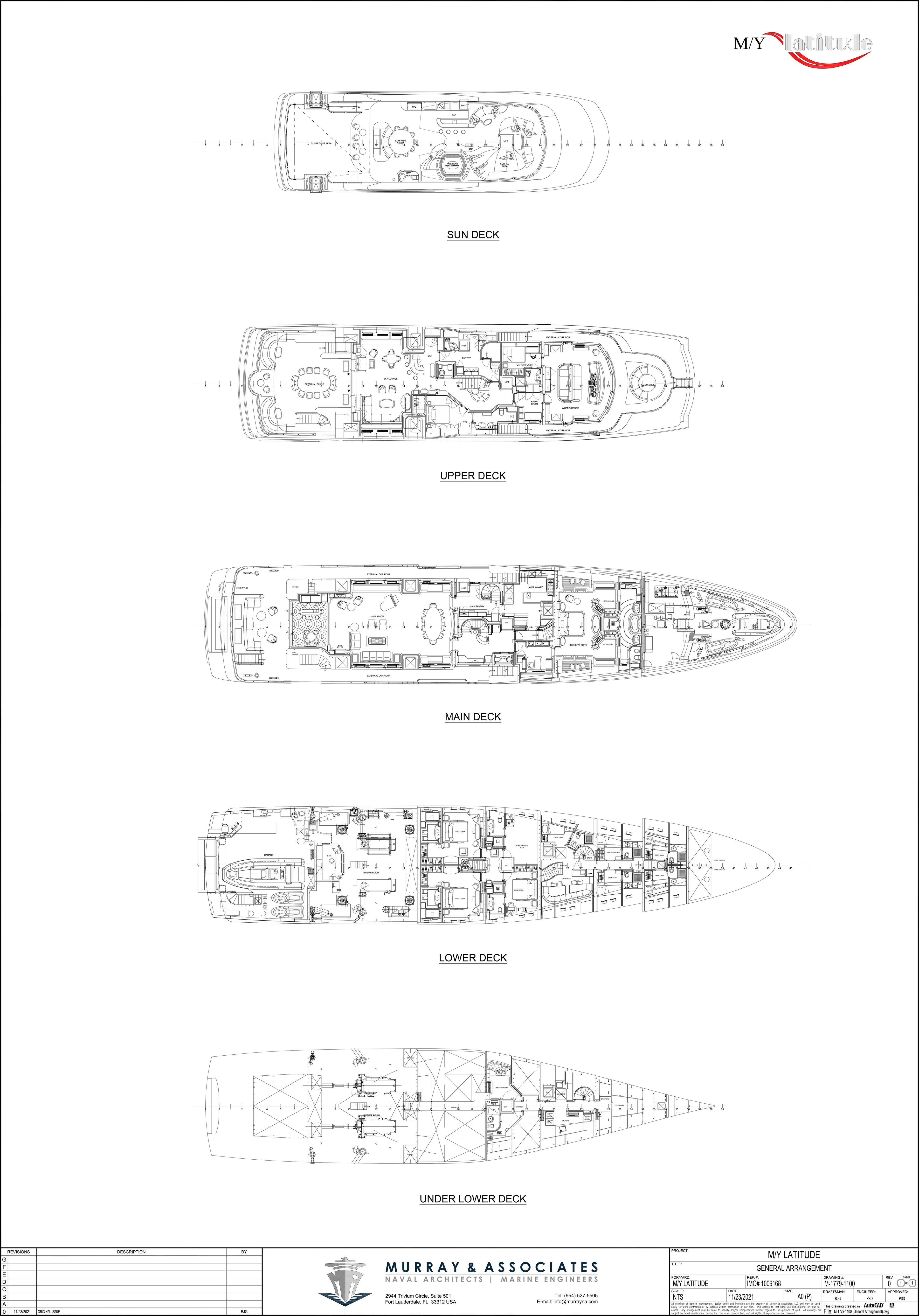 diagram, engineering drawing aboard LADY B Yacht for Charter