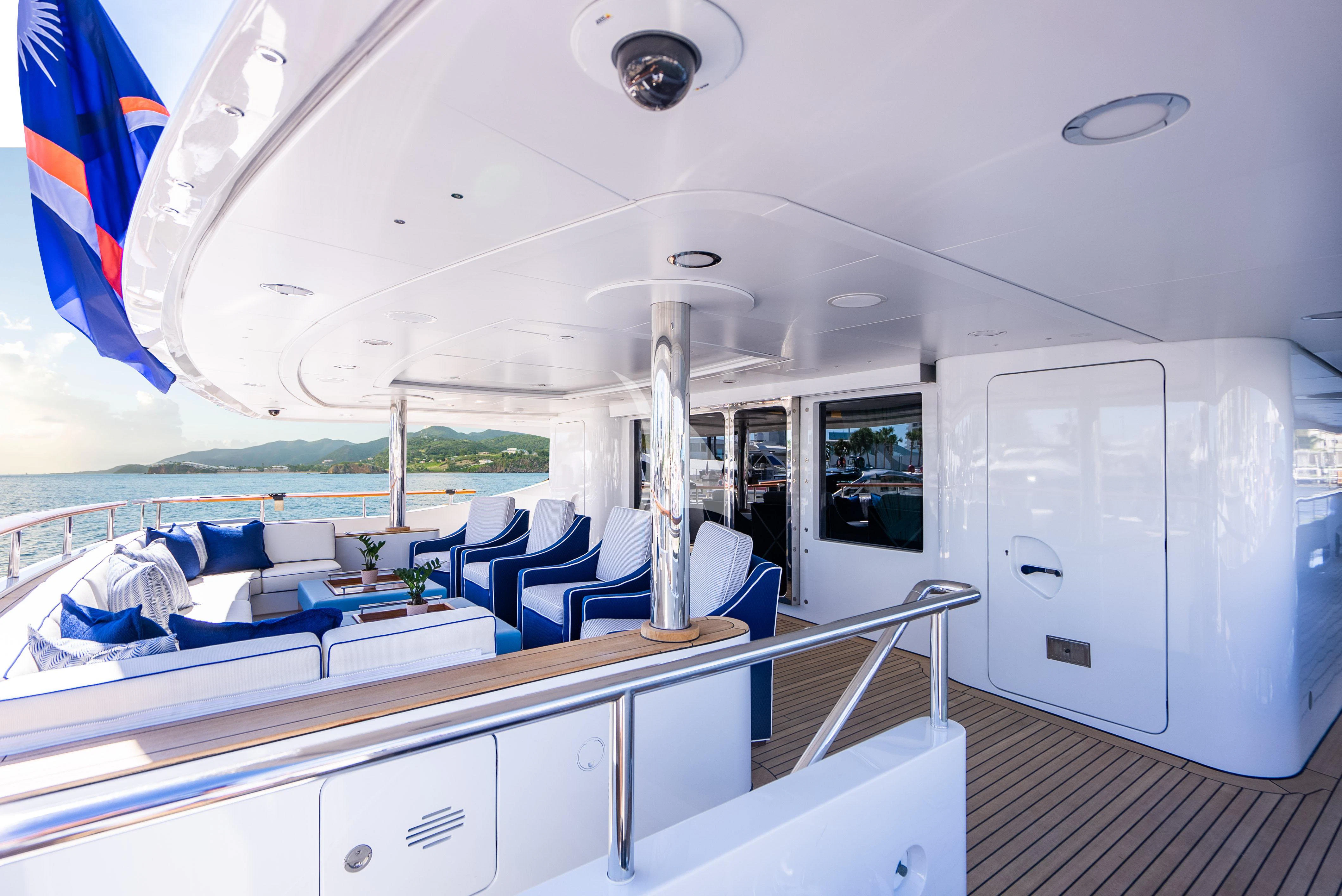 inside of a boat aboard LADY B Yacht for Charter