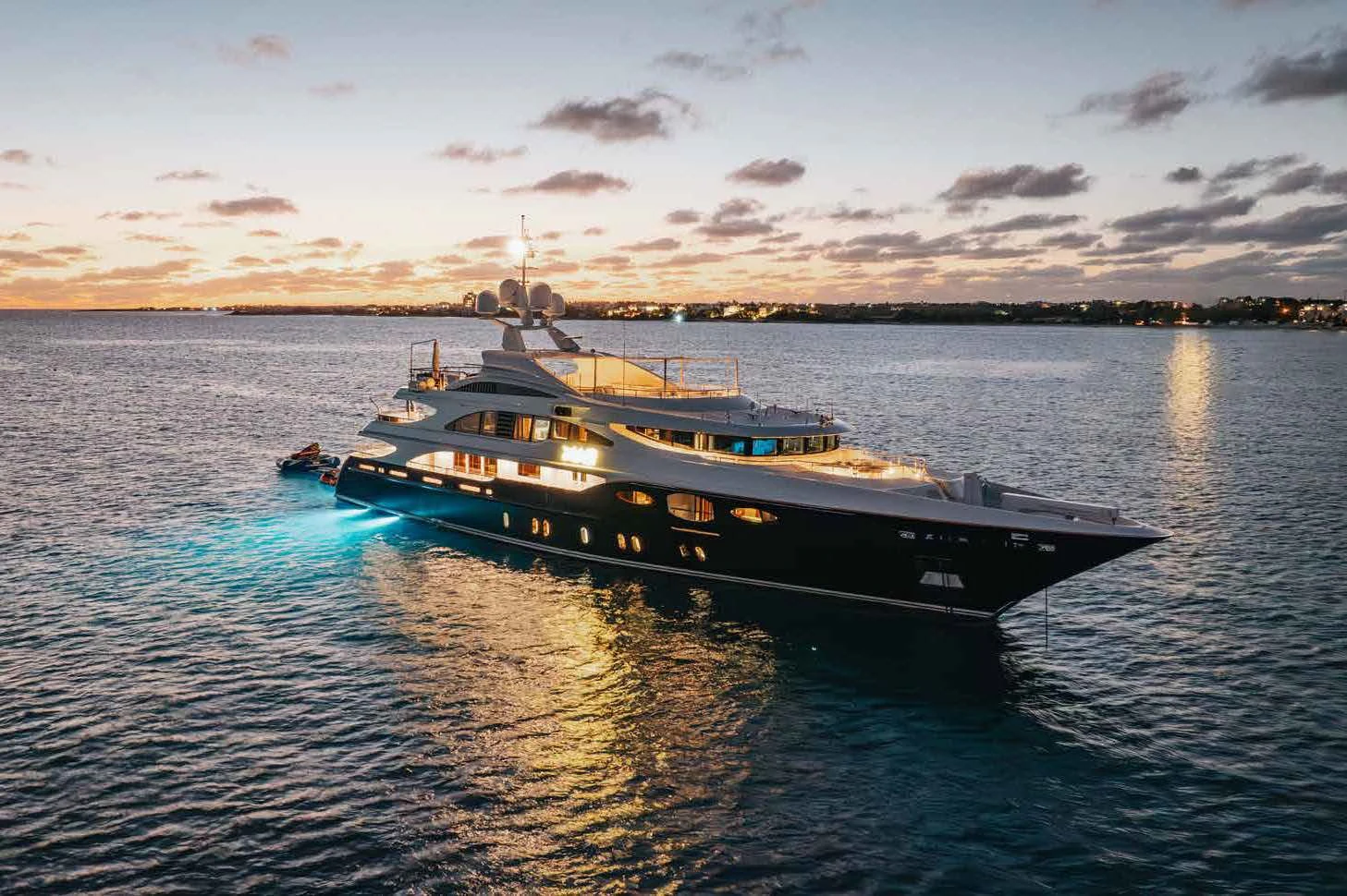 a boat on the water aboard LADY B Yacht for Charter